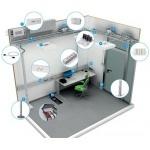 annotated office showing enstonet adapters