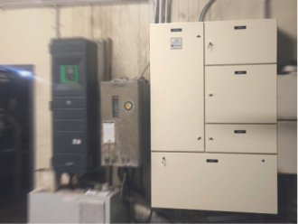 medium switchboard replacement  in a cowshed 