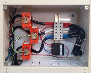 CT cabinet with clampo pro terminals and fuse holders